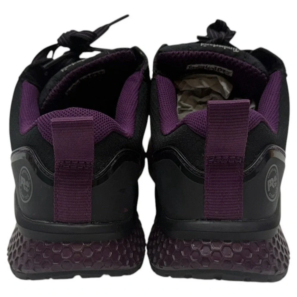 Timberland PRO Reaxion Women's‎ 8.5 Composite Toe Work Shoes Black Purple New